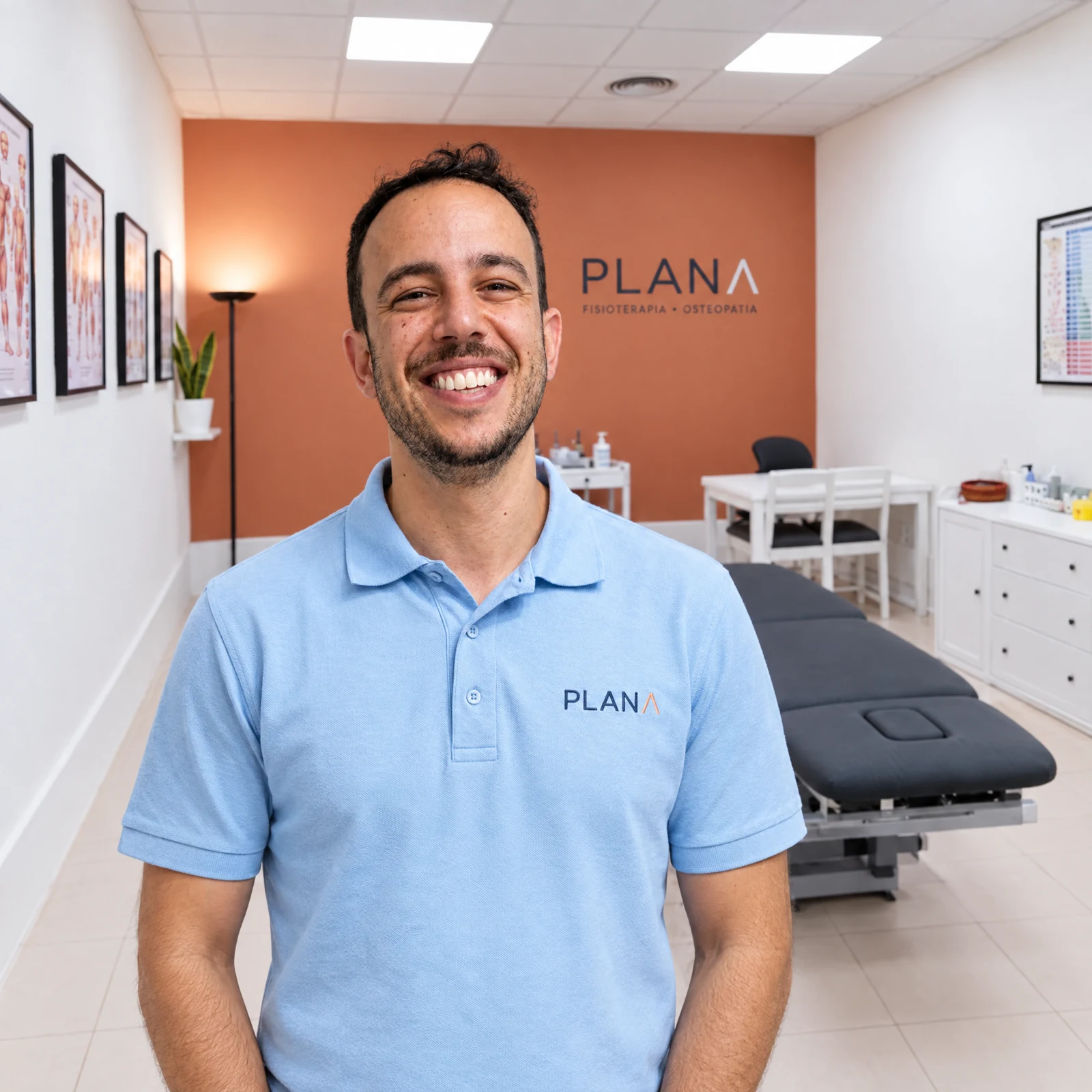 Àlex Plana a la consulta de fisioteràpia de Granollers